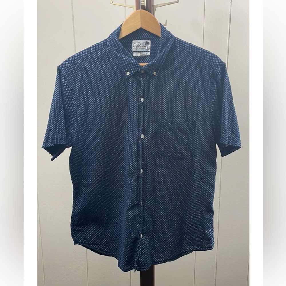 Bonobos Navy Blue Short-Sleeve Button-Down Shirt